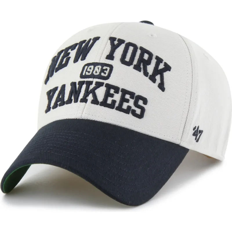 cap-zaobljena-beige-adjustable-strap-mvp-broke-line-new-york-yankees-mlb-47-brand