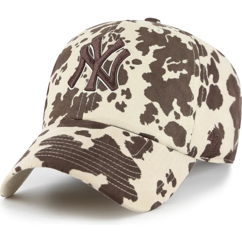 kapa-zaobljena-smeda-podesiv-clean-up-bessie-new-york-yankees-mlb-47-brand
