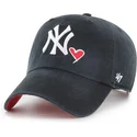 kapa-zaobljena-crna-podesiv-clean-up-heart-icon-new-york-yankees-mlb-47-brand