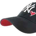 kapa-zaobljena-crna-podesiv-clean-up-heart-icon-new-york-yankees-mlb-47-brand