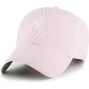 kapa-zaobljena-ruzicasta-podesiv-clean-up-cord-base-runner-new-york-yankees-mlb-47-brand