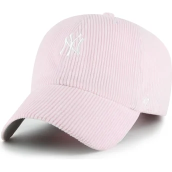 Cap zaobljena pink adjustable strap Clean Up Cord Base Runner New York Yankees MLB 47 Brand