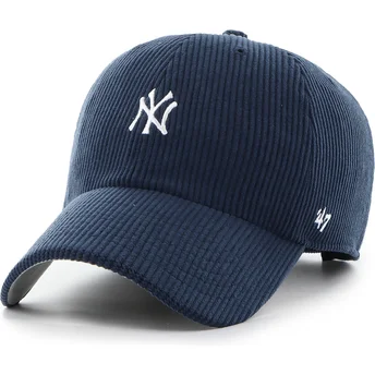 Cap zaobljena navy blue adjustable strap Clean Up Cord Base Runner New York Yankees MLB 47 Brand
