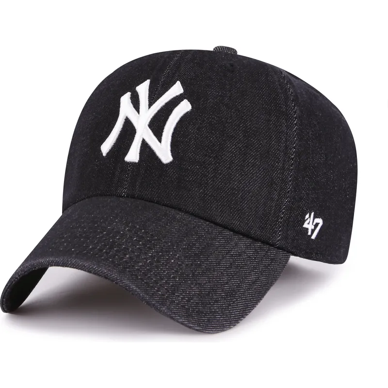 kape-zaobljena-crna-podesiva-traka-clean-up-lennon-new-york-yankees-mlb-47-brand