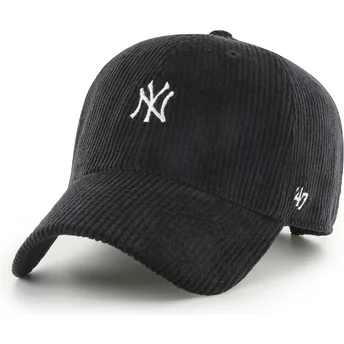 Cap zaobljena black adjustable strap Clean Up Cord Base Runner New York Yankees MLB 47 Brand