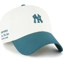 cap-zaobljena-beige-adjustable-strap-clean-up-contemporary-two-tone-new-york-yankees-mlb-47-brand
