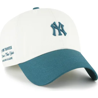 Cap zaobljena beige adjustable strap Clean Up Contemporary Two Tone New York Yankees MLB 47 Brand