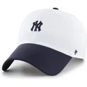 cap-zaobljena-white-adjustable-strap-clean-up-vista-mini-two-tone-new-york-yankees-mlb-47-brand