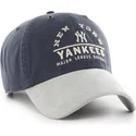 kapa-zaobljena-mornarsko-plava-podesiv-clean-up-windham-suede-vintage-new-york-yankees-mlb-47-brand