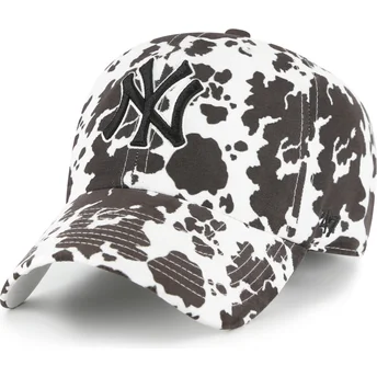 Kape zaobljena bijela podesiva traka Clean Up Bessie New York Yankees MLB 47 Brand