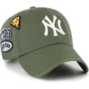 kapa-zaobljena-zelena-podesiv-clean-up-badges-new-york-yankees-mlb-47-brand