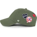 kapa-zaobljena-zelena-podesiv-clean-up-badges-new-york-yankees-mlb-47-brand