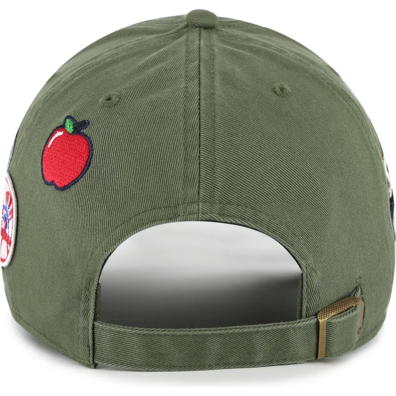 kapa-zaobljena-zelena-podesiv-clean-up-badges-new-york-yankees-mlb-47-brand