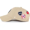 kapa-zaobljena-kaki-podesiv-clean-up-badges-new-york-yankees-mlb-47-brand