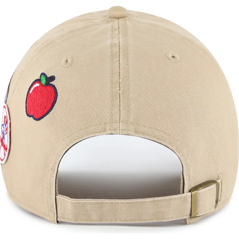 kapa-zaobljena-kaki-podesiv-clean-up-badges-new-york-yankees-mlb-47-brand