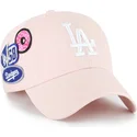 kapa-zaobljena-ruzicasta-podesiv-clean-up-badges-los-angeles-dodgers-mlb-47-brand