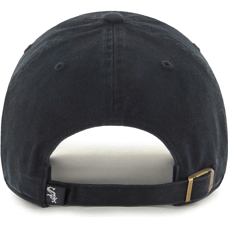 cap-zaobljena-black-adjustable-strap-clean-up-chicago-white-sox-mlb-47-brand