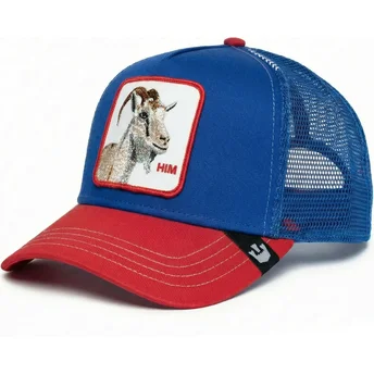 Kapa zaobljena plava snapback Him Goat Fab Farm The Farm Goorin Bros.