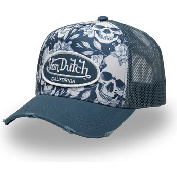 Kapa zaobljena plava snapback PRINT02 Von Dutch