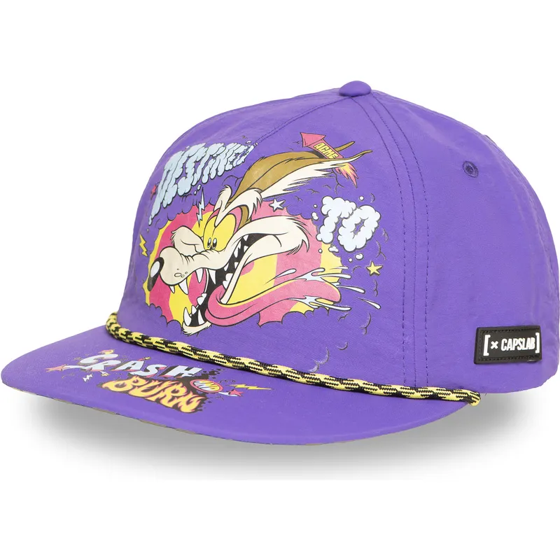 kapa-ravna-ljubicasta-snapback-loo13-dtcb-kojot-looney-tunes-capslab kapa-ravna-ljubicasta-snapback-loo13-dtcb-kojot-looney-tunes-capslab
