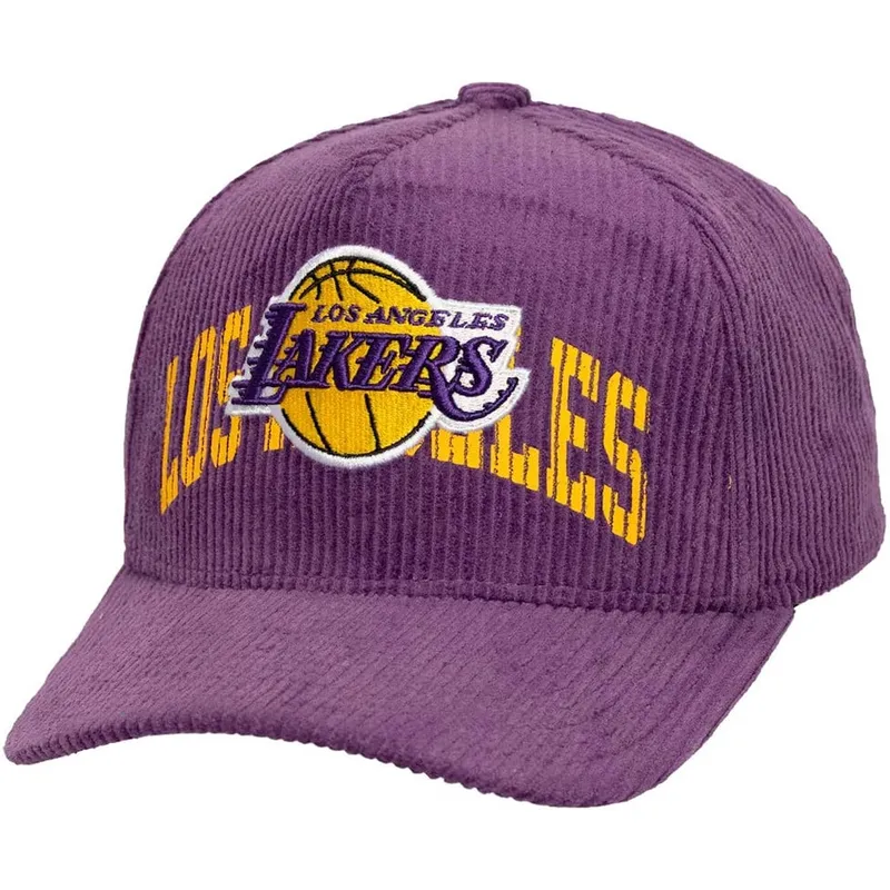 kape-zaobljena-ljubicasta-snapback-arch-stamp-pro-los-angeles-lakers-nba-mitchell-ness