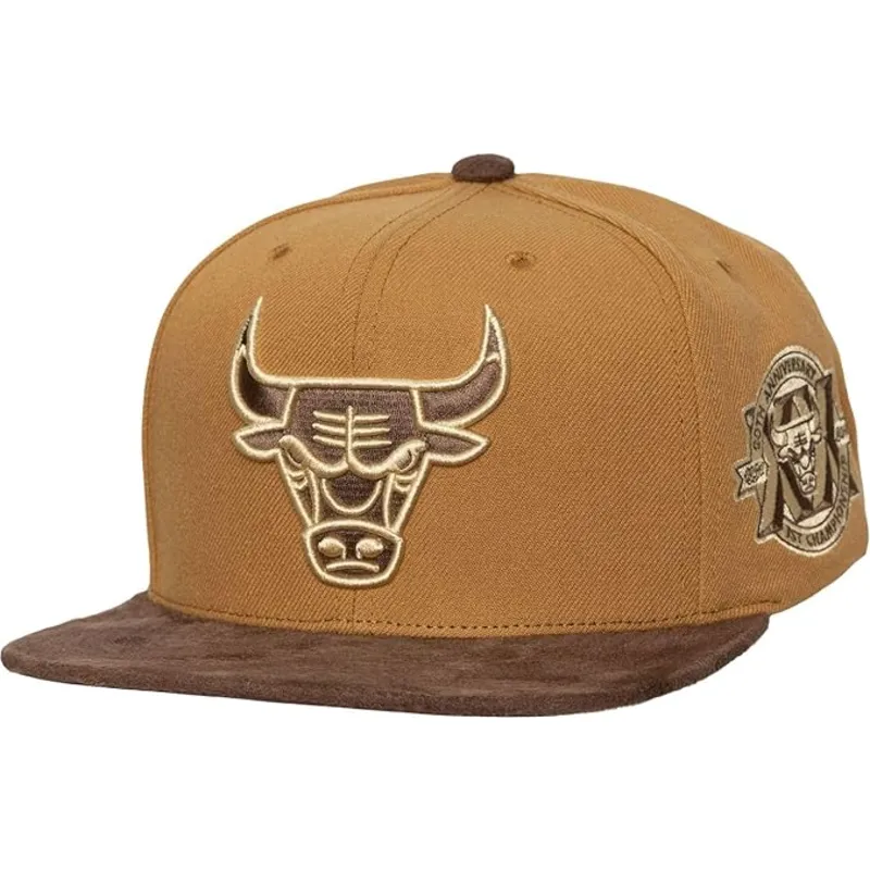 kapa-ravna-smeda-podesiv-coffee-strapback-chicago-bulls-nba-mitchell-ness