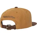 mitchell-ness-flat-brim-coffee-strapback-chicago-bulls-nba-brown-adjustable-cap
