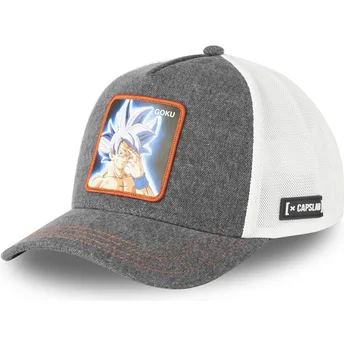 Kape zaobljena siva snapback Ultra Instinct DBS8 GOKB Son Goku Dragon Ball Capslab
