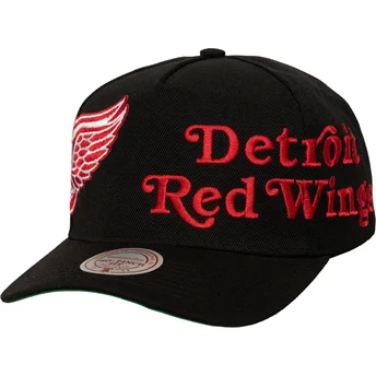 Cap zaobljena black snapback Busted Pro Detroit Red Wings NHL Mitchell & Ness