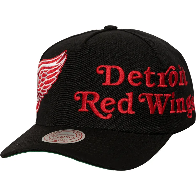 kape-zaobljena-crna-snapback-busted-pro-detroit-red-wings-nhl-mitchell-ness