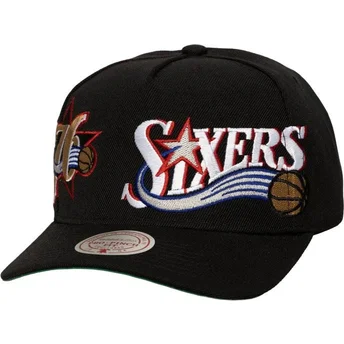 Cap zaobljena black snapback Busted Pro Philadelphia 76ers NBA Mitchell & Ness