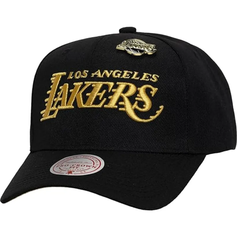 kapa-zaobljena-crna-snapback-pinned-gold-pro-los-angeles-lakers-nba-mitchell-ness