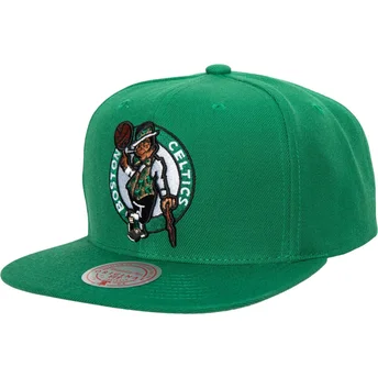Kape ravna zelena snapback Team Ground 2.0 Boston Celtics NBA Mitchell & Ness