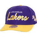 kapa-zaobljena-ljubicasta-snapback-team-script-20-pro-los-angeles-lakers-nba-mitchell-ness