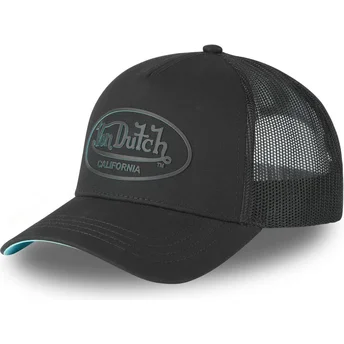 Von Dutch LOG19 Black Trucker Hat