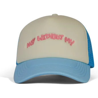 Kapa zaobljena plava snapback Not Without My Pica Pica