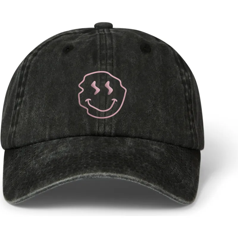 kape-zaobljena-crna-podesiva-traka-smiley-washed-pica-pica