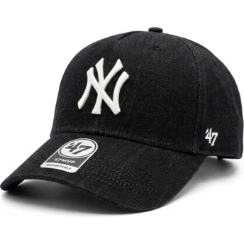 Cap zaobljena black snapback MVP DT Denim New York Yankees MLB 47 Brand