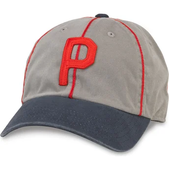 American Needle Curved Brim Archive Portland Beavers MiLB Grey Adjustable Cap