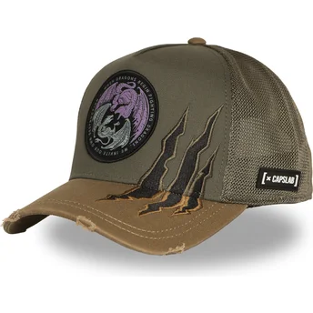 Cap zaobljena green snapback Casa Targaryen HOD2 DRAB Juego House Targaryen Game of Thrones Capslab