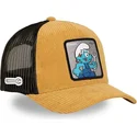 kapa-zaobljena-smeda-snapback-smu-handy-strumpf-majstor-strumfovi-capslab