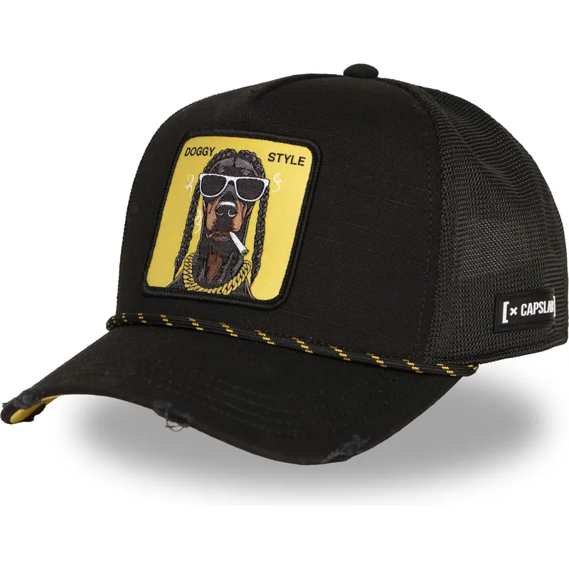 capslab-doggy-style-hip-doggyb-black-trucker-hat