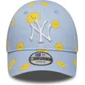 kapa-zaobljena-plava-podesiv-za-djecu-9forty-summer-all-over-print-new-york-yankees-mlb-new-era