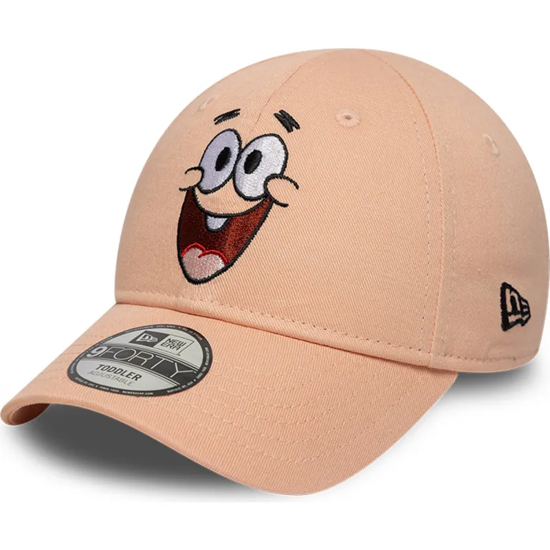 kapa-zaobljena-ruzicasta-podesiv-za-djecu-9forty-face-spongebob-i-patrick-zvijezda-new-era