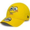 kape-zaobljena-zuta-podesiva-traka-za-djecu-9forty-face-bob-esponja-new-era