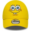 kape-zaobljena-zuta-podesiva-traka-za-djecu-9forty-face-bob-esponja-new-era
