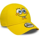 kape-zaobljena-zuta-podesiva-traka-za-djecu-9forty-face-bob-esponja-new-era