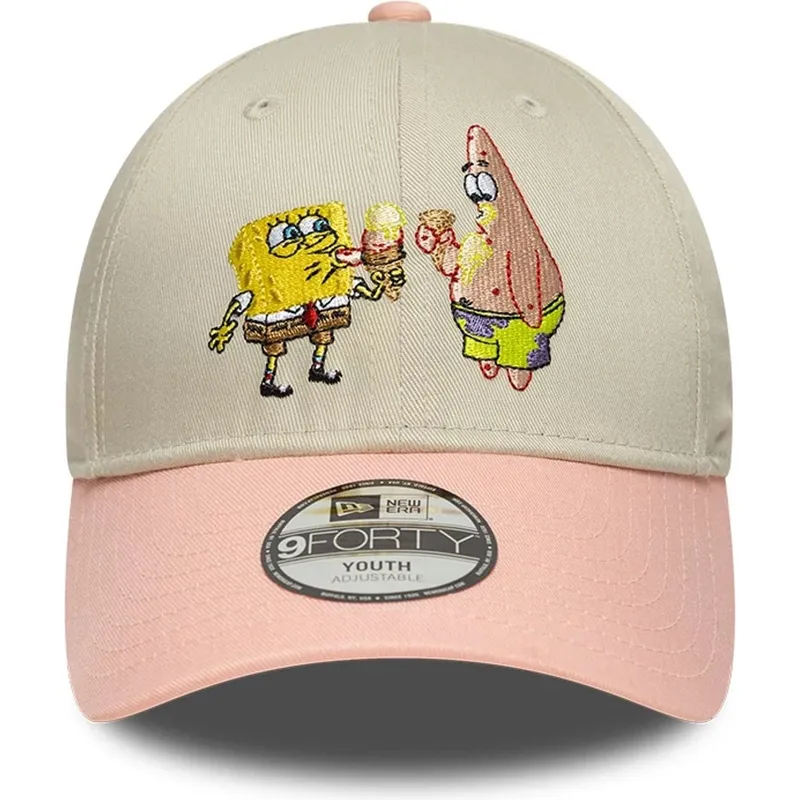 cap-zaobljena-multicolor-snapback-za-djecu-9forty-bob-esponja-y-patricio-estrella-new-era