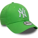 new-era-curved-brim-youth-9forty-essential-new-york-yankees-mlb-green-adjustable-cap