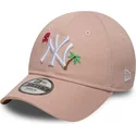 kapa-zaobljena-ruzicasta-podesiv-za-djecu-9forty-summer-icon-new-york-yankees-mlb-new-era